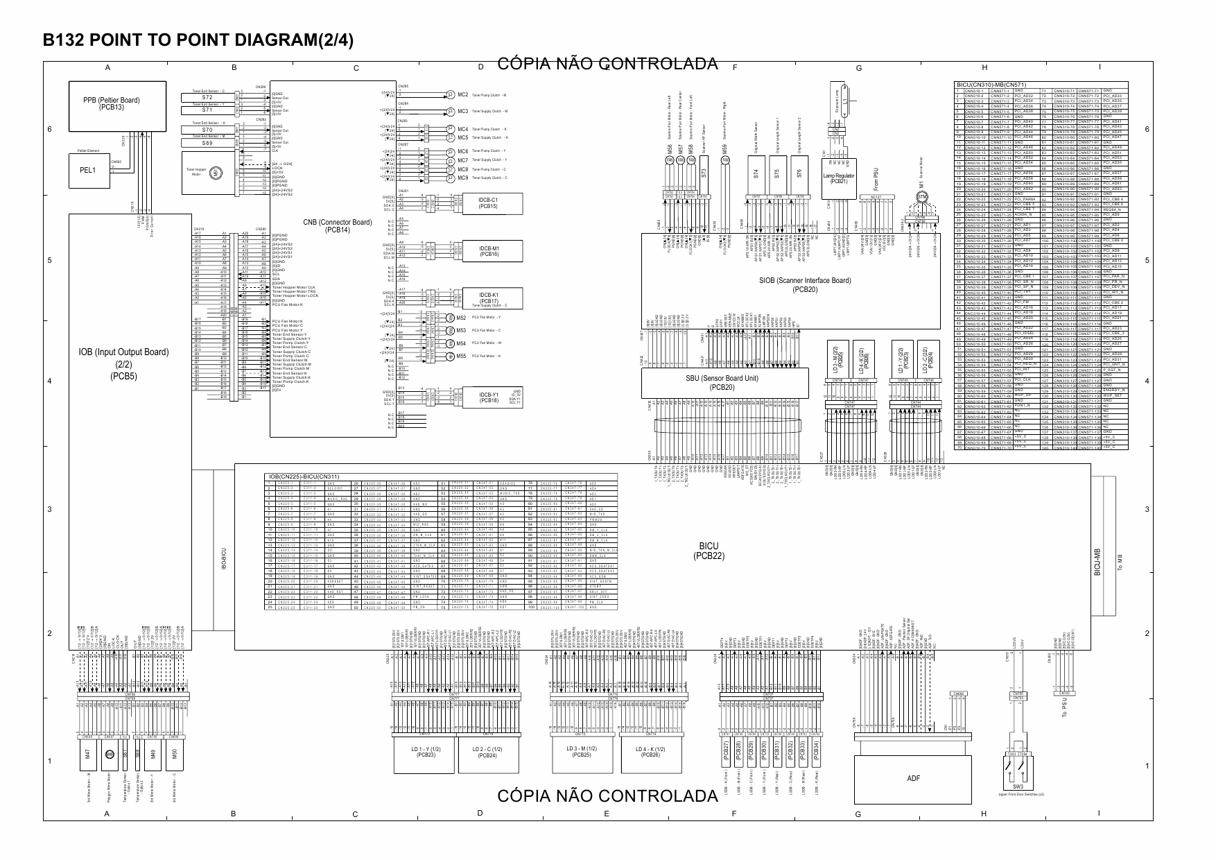 RICOH Aficio 3260C 5560 B132 B181 B200 Circuit Diagram-2